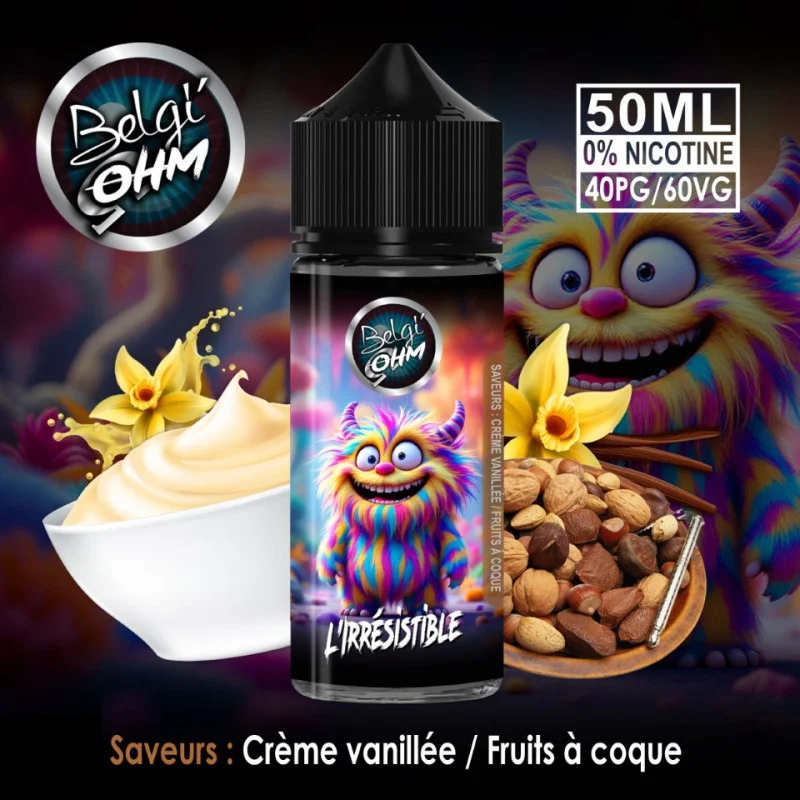 L'Irrésistible 0mg 50ml - Belgi'Ohm
